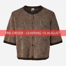 Pieces Jenna SS cardigan i brun-1