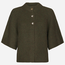 Neo Noir Benuta Fluffy Knit Cardigan Army