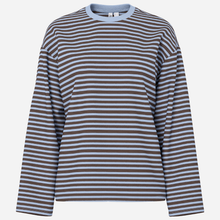 Pieces PCSadie LS Top Jrs Noos Hot Fudge Stripes Cashmere Blue
