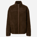 Pieces PCSadia LS Teddy Jacket Noos Hot Fudge