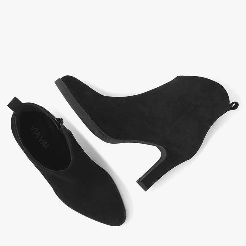 VIA VAI FALLON RYE SUEDE BOOTS SORT