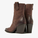 Via Vai Gioia Brass Boots Dark Brown - J BY J Fashion