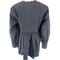 WAUW Heart Blouse Black