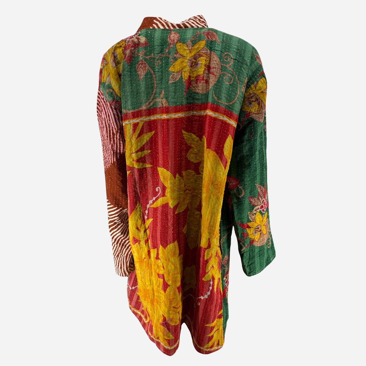 Wauw Gaia Jacket Unique Kantha Green