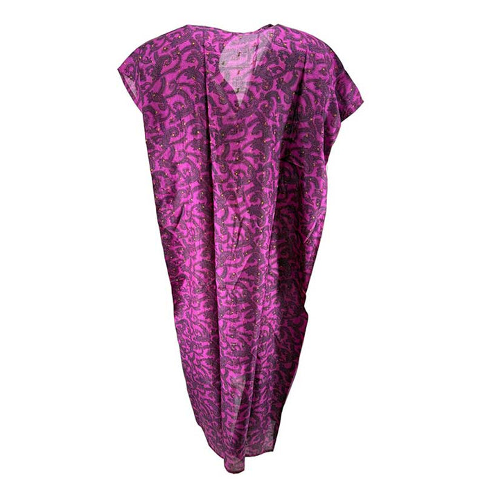 Wauw Kaftan SS Silk Unique Slik Dress Purple