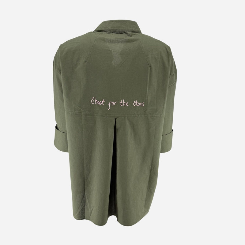 Wauw Luna Shirt Olive Green