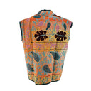 Wauw Mallorca Vest Kantha Embroidery Orange