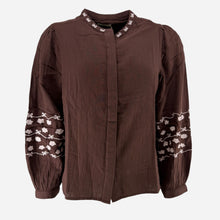Wawu Baggu Shirt Chocolate Brown With Rose