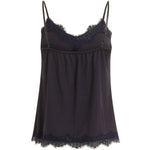COSTER COPENHAGEN STRAP LACE TOP NAVY