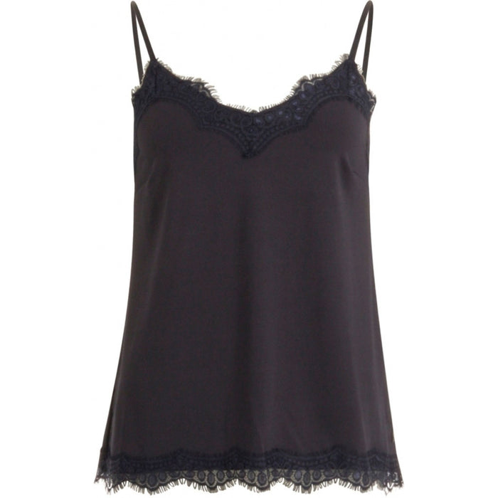 COSTER COPENHAGEN STRAP LACE TOP NAVY-J BY J Fashion