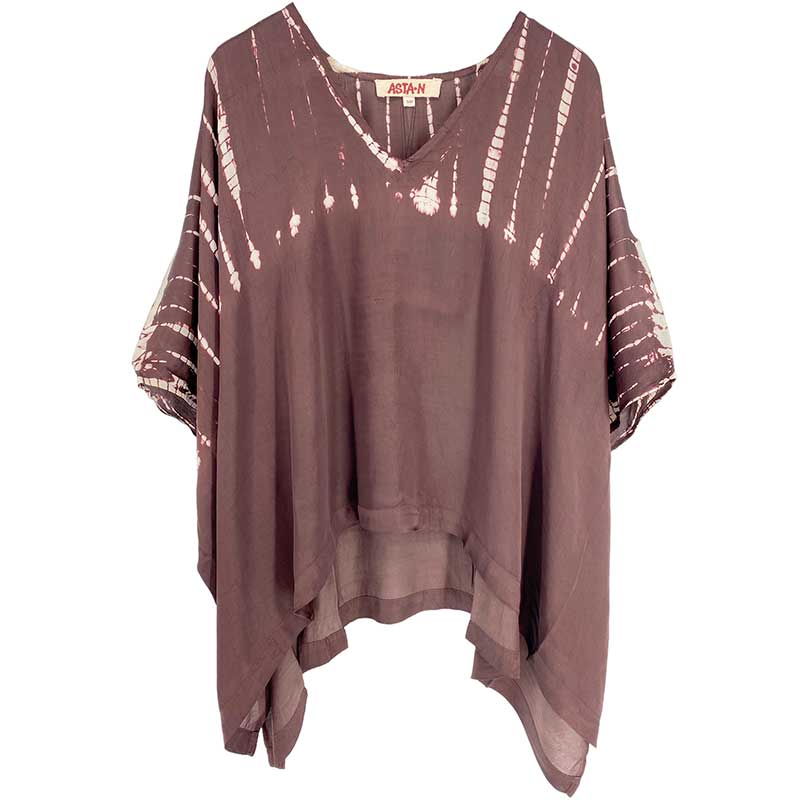 ASTA N SELMA PONCHO SHORT BRUN