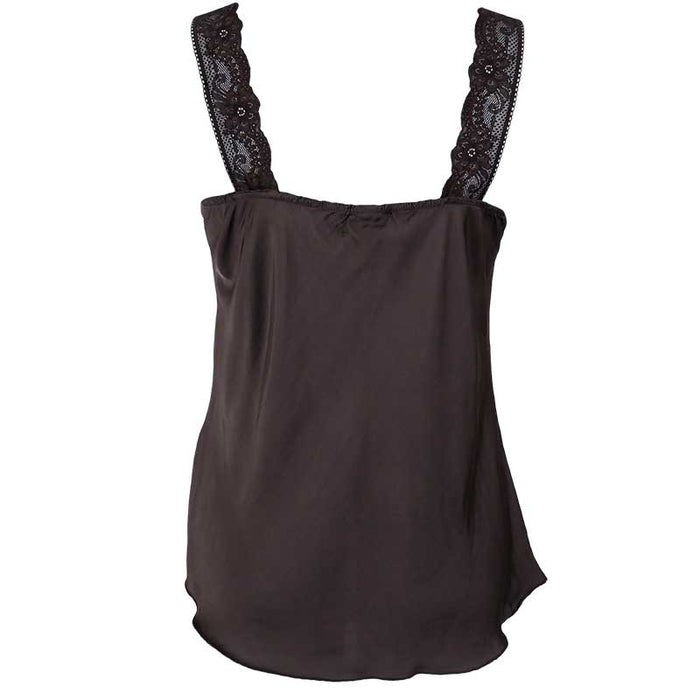 BLACK COLOUR BCBEA LACE TOP MØRKEBRUN-J BY J Fashion
