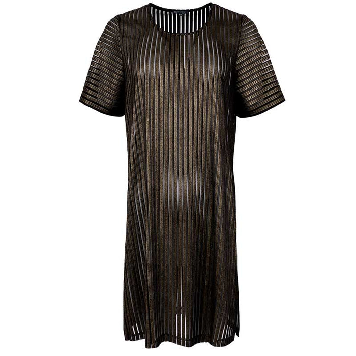 BLACK COLOUR BCDIDI PINSTRIPE DRESS GULD - J BY J Fashion