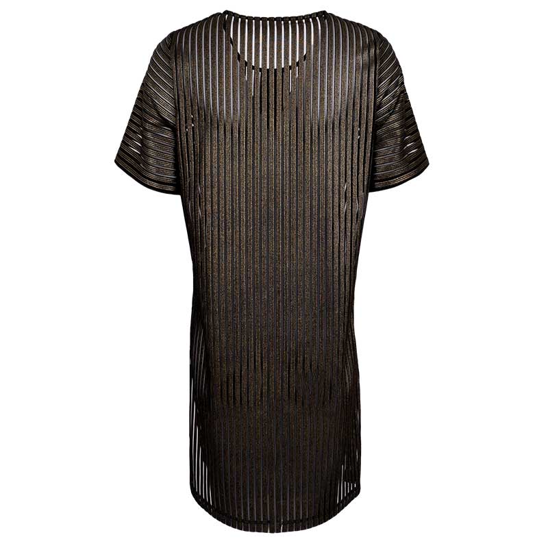 BLACK COLOUR BCDIDI PINSTRIPE DRESS GULD - J BY J Fashion