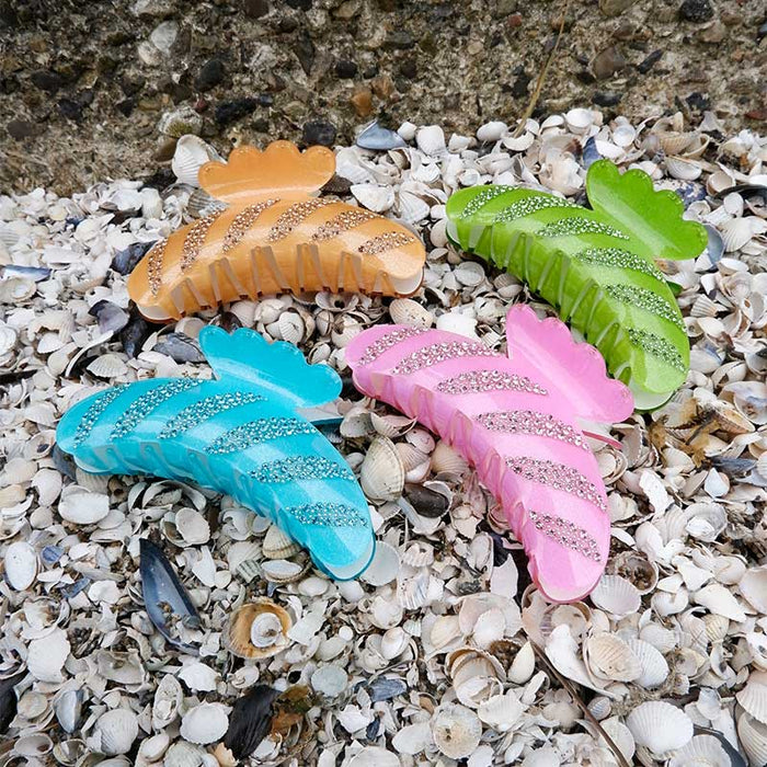 BLACK COLOUR BCDREAM RHINESTONE HAIR CLAW TURKIS-fra-BLACK COLOUR-hos-J BY J Fashion