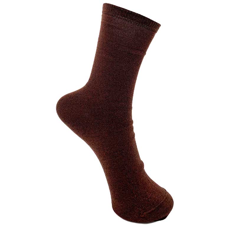 BLACK COLOUR BCLUREX SOCK BRUN-fra-BLACK COLOUR-hos-J BY J Fashion