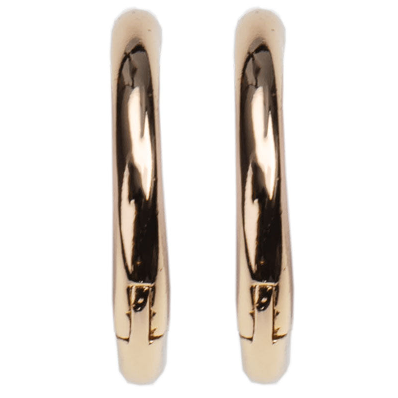 BON DEP EMILIA MEDIUM GOLD HOOPS GULD-fra-BON DEP-hos-J BY J Fashion