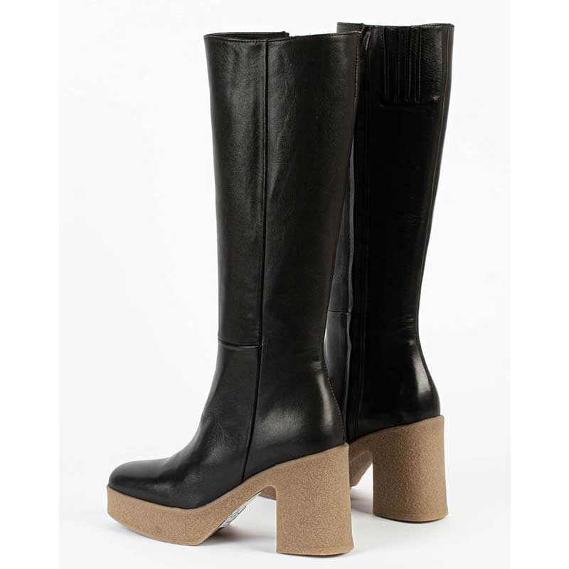BUKELA ELVIRA LONG BOOTS SORT-fra-BUKELA-hos-J BY J Fashion