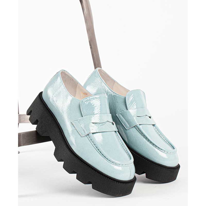 BUKELA WILLIAM LOAFERS LYSEBLÅ
