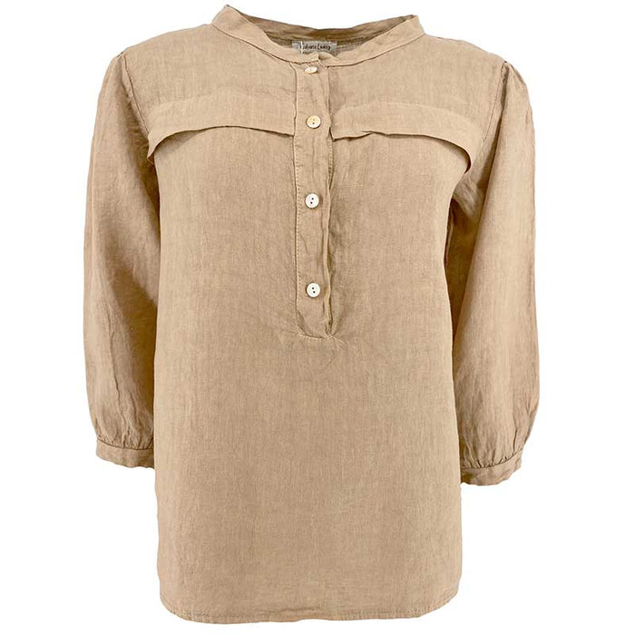 CABANA LIVING VIBE SHIRT MØRK SAND-J BY J Fashion