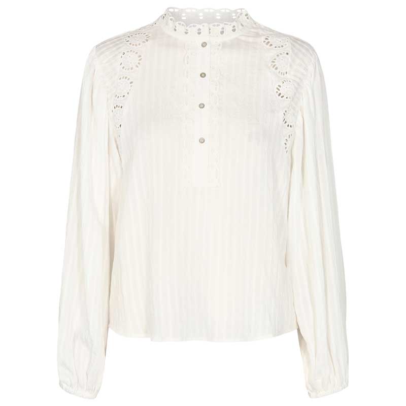CO COUTURE SELMA LACE BLOUSE OFF WHITE