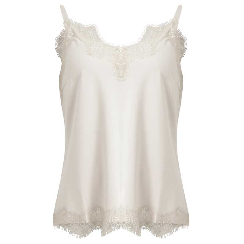 COSTER COPENHAGEN CCH1004 LACE TOP 202 OFF WHITE - J BY J Fashion
