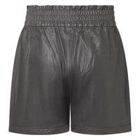 DEPECHE 50772 LEATHER SHORTS GRÅ-fra-DEPECHE-hos-J BY J Fashion