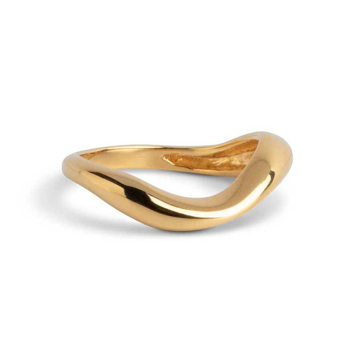 ENAMEL AGNETE SMALL RING GULD - J BY J Fashion