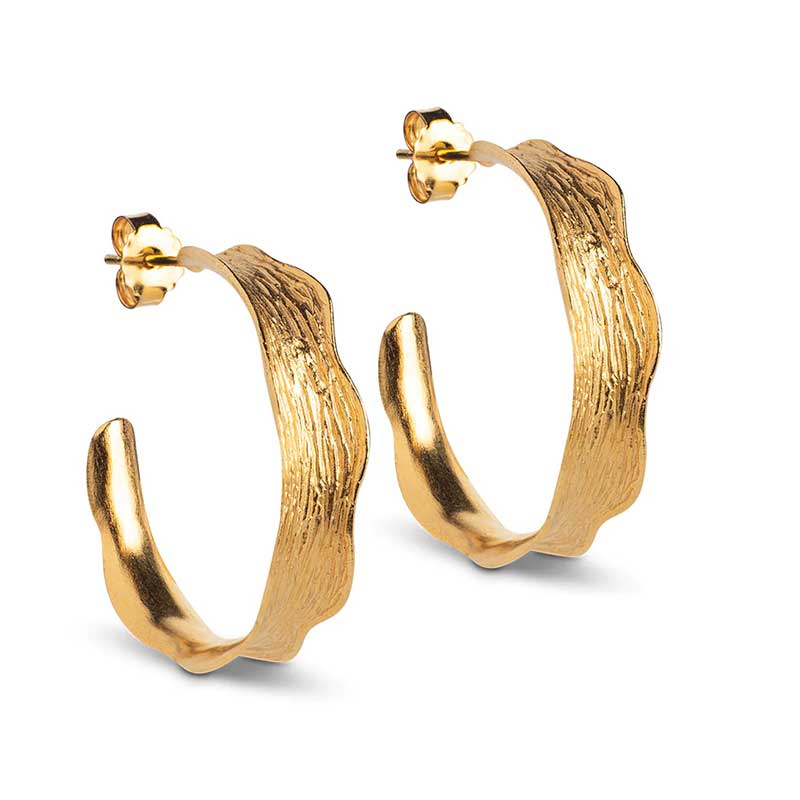 ENAMEL ANE LARGE EARRING GULD