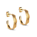 ENAMEL ANE SMALL HOOPS GULD - J BY J Fashion