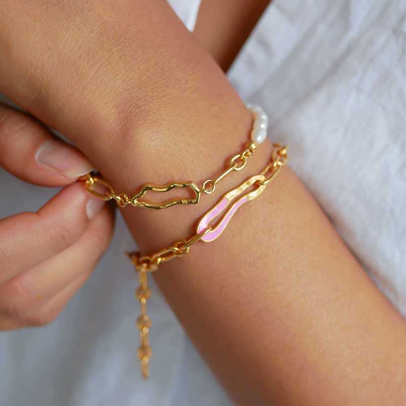 ENAMEL B104G ISLA BRACELET GULD