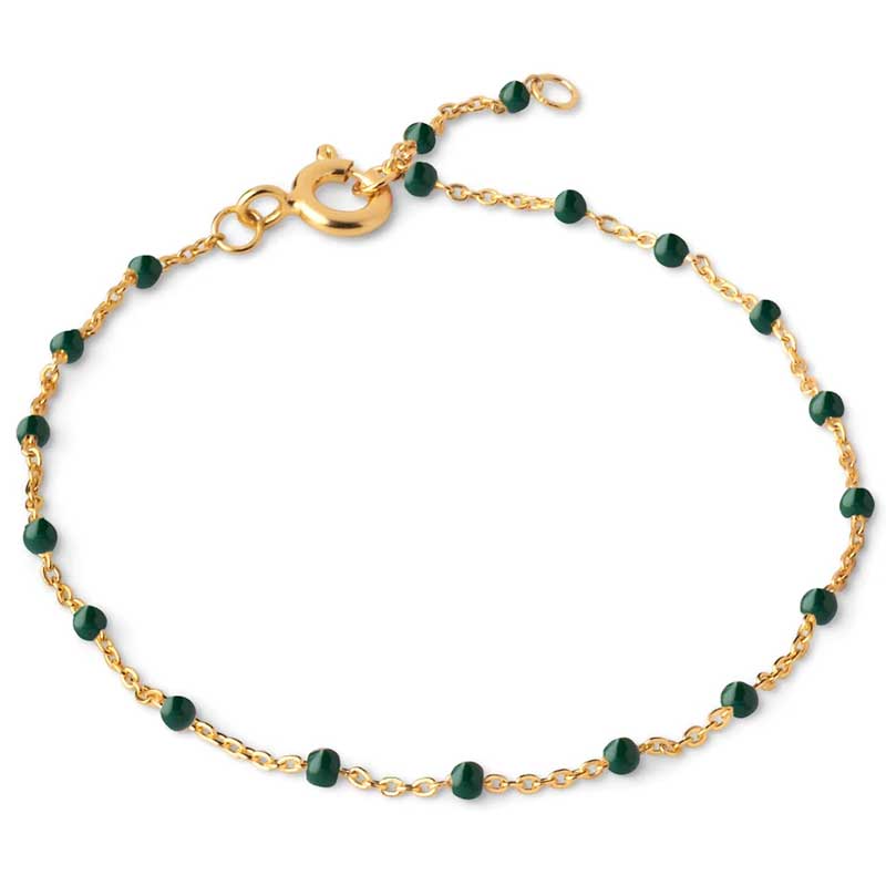 ENAMEL LOLA BRACELET GULD & ARMY