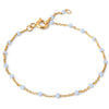 ENAMEL LOLA BRACELET GULD & LYSEBLÅ