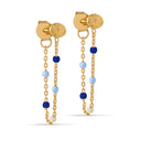 ENAMEL LOLA EARRING BLÅ & GULD - J BY J Fashion