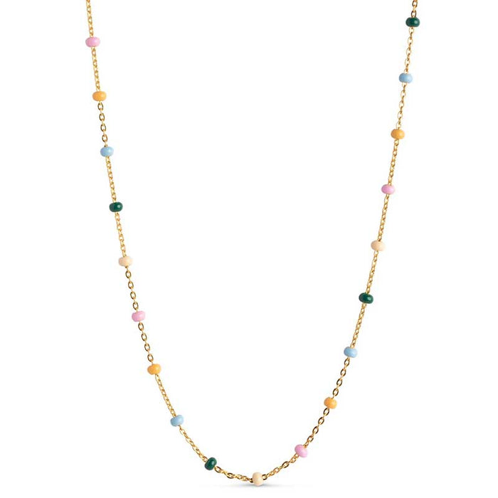 ENAMEL LOLA ELEGANT NECKLACE GULD-fra-ENAMEL-hos-J BY J Fashion