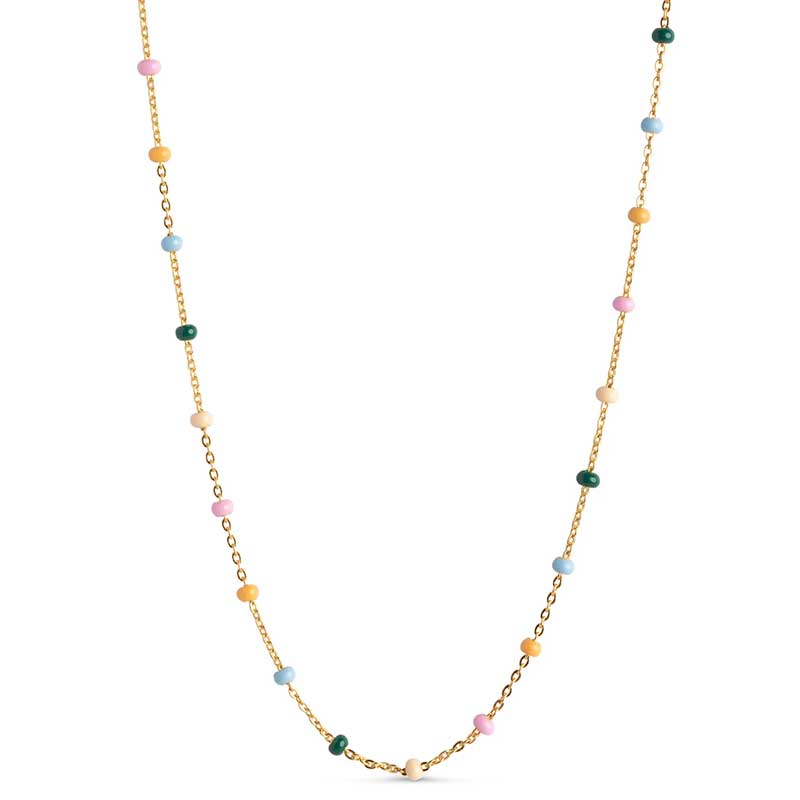 ENAMEL LOLA ELEGANT NECKLACE GULD