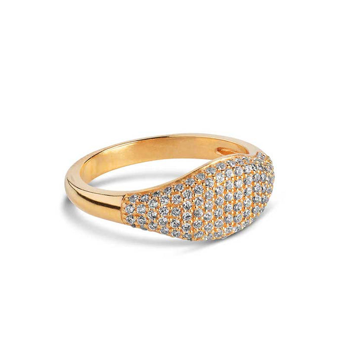 ENAMEL SPARKLING MARY RING GULD-fra-ENAMEL-hos-J BY J Fashion