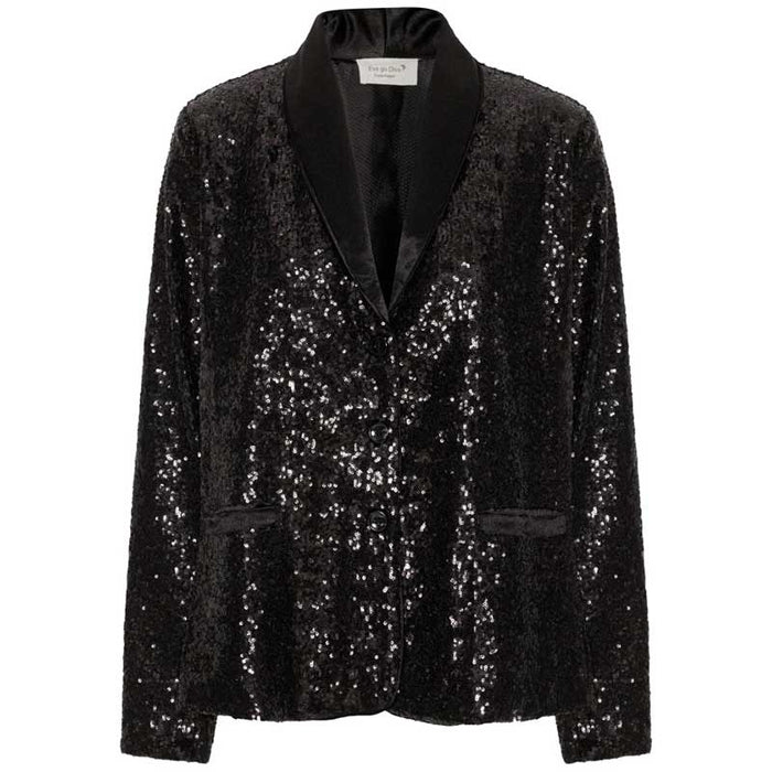 EVA GO DIVA JUNO JACKET SORT-fra-EVA GO DIVA-hos-J BY J Fashion