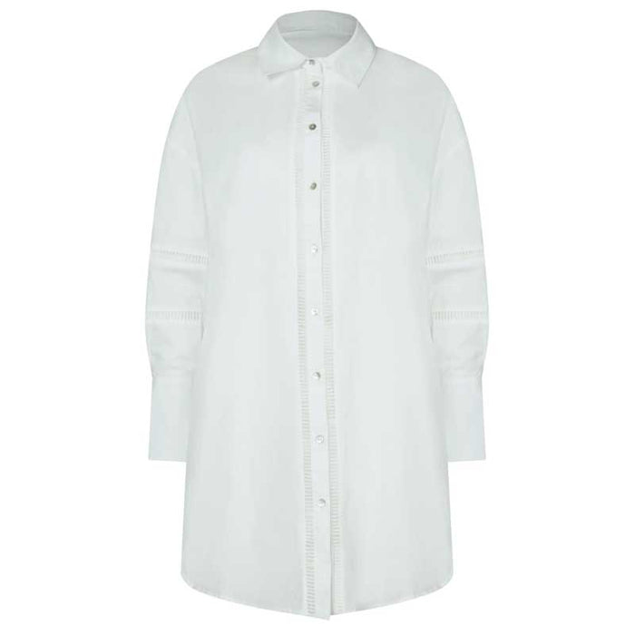 FINE CPH DORIA LONG SHIRT HVID-J BY J Fashion