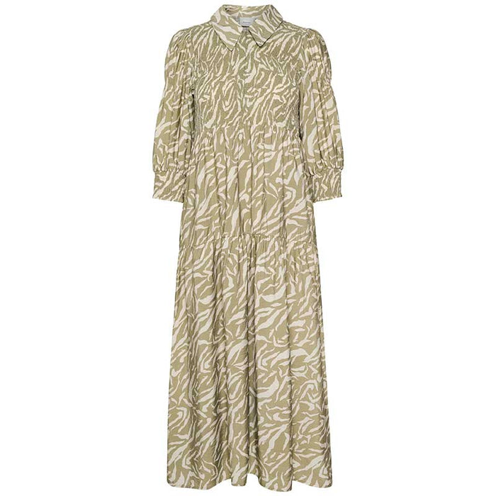 GESTUZ ANDAGZ LONG DRESS ARMY-fra-GESTUZ-hos-J BY J Fashion