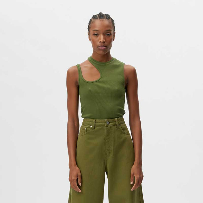 GESTUZ DREWGZ ASYM TOP GRØN-J BY J Fashion