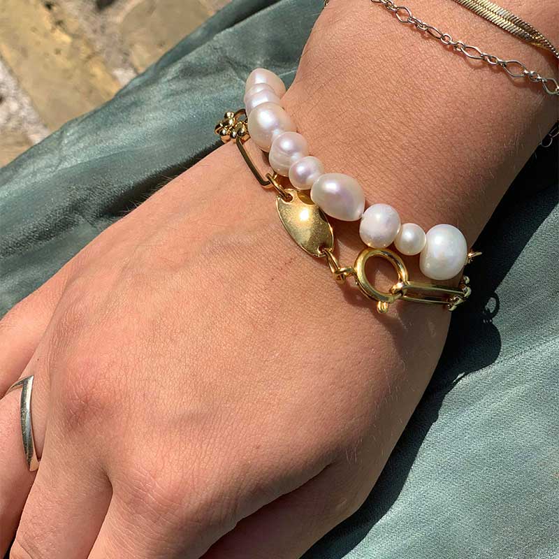 HIPZEN DECO BRACELET GULD
