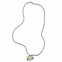 HIPZEN GLAS PERLE KÆDE MED BEN VEDHÆNG SORT - J BY J Fashion