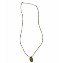 HIPZEN MESSING KÆDE JADE BUDDHA GRØN - J BY J Fashion