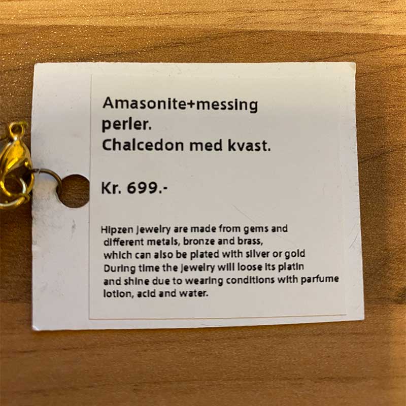 HIPZEN NECKLACE 2 LYSEBLÅ