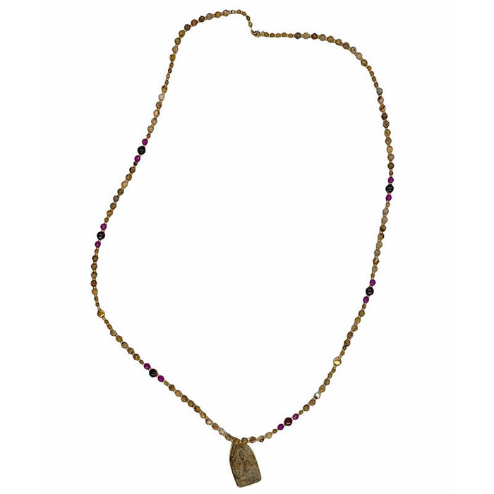 HIPZEN NECKLACE BEIGE - J BY J Fashion