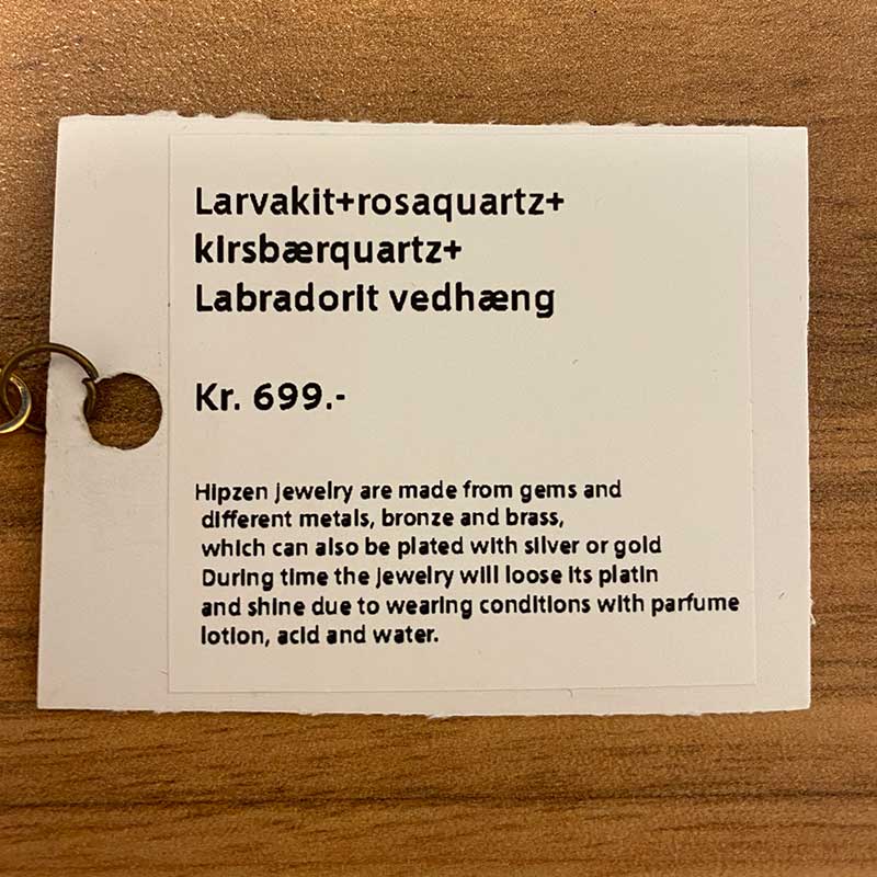 HIPZEN NECKLACE GRÅ