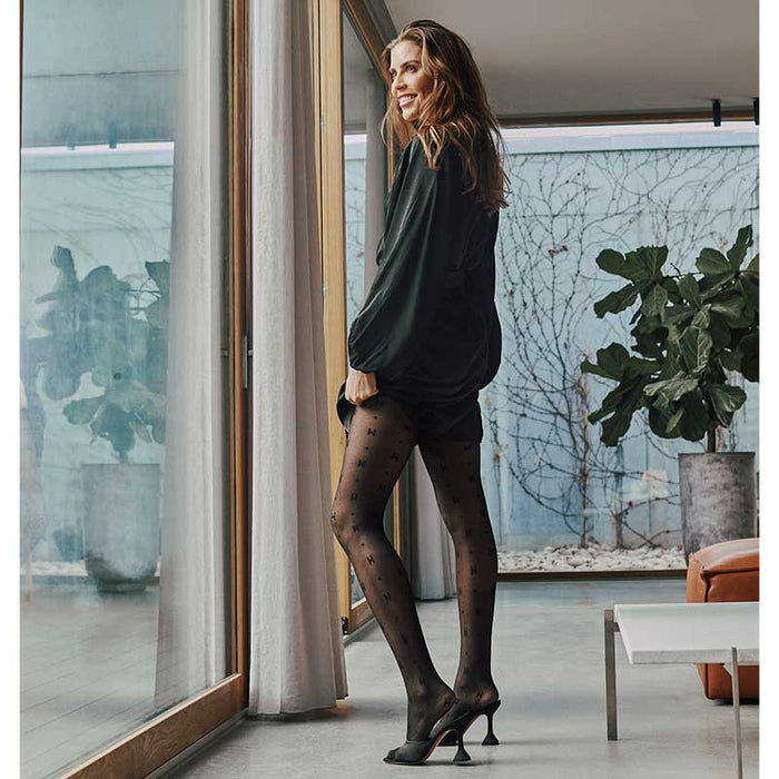 HYPE THE DETAIL 16125 H & DIAM TIGHTS SORT-fra-HYPE THE DETAIL-hos-J BY J Fashion