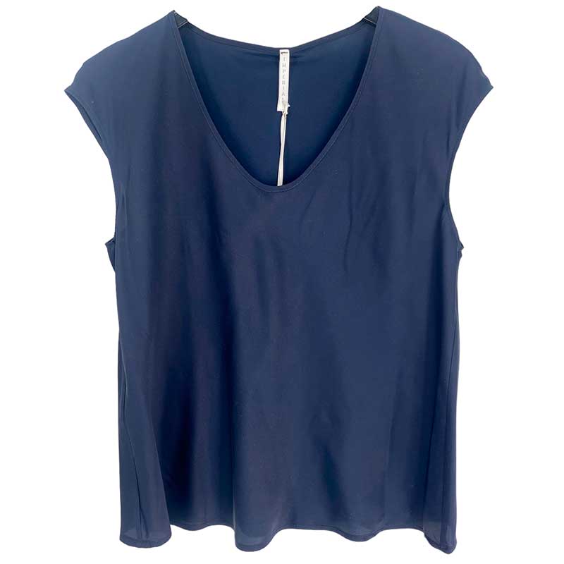 IMPERIAL REH0FDG SATIN TOP NAVY