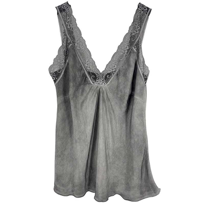 J BY J 21336 SATIN TOP GRÅ-J BY J Fashion